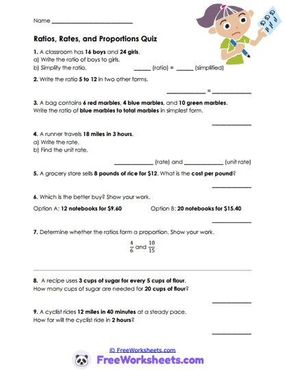 Scale Reasoning Worksheet