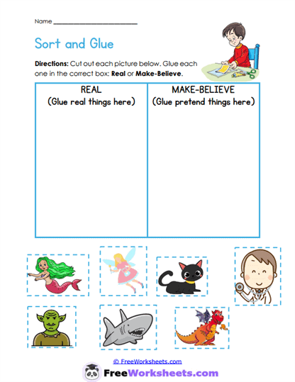 Sort and Glue Worksheet