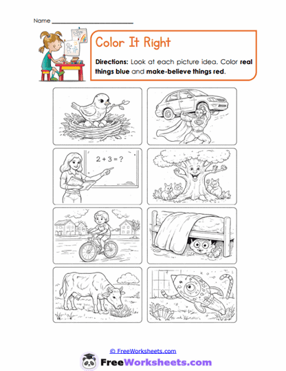 Color It Right Worksheet