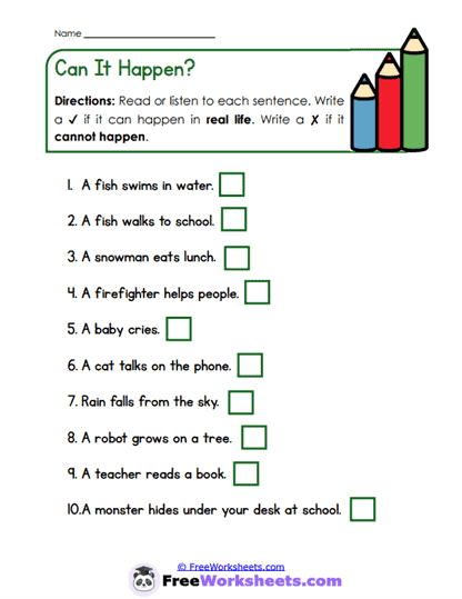 Reality Choices Worksheet
