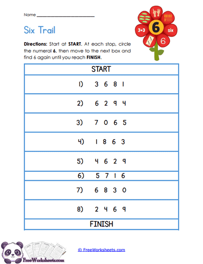 Six Search Worksheet
