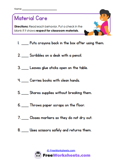 Scenario Solutions Worksheet