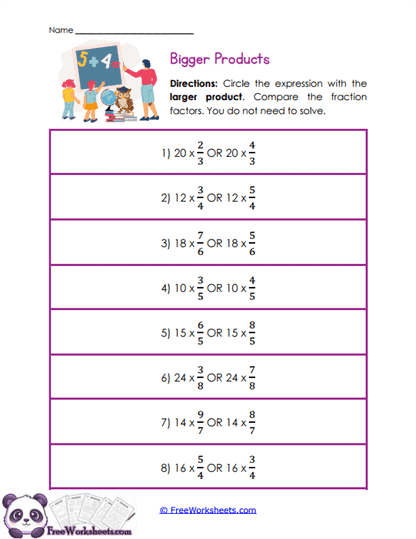 Product Choice Worksheet