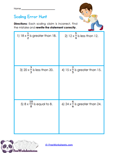 Error Detective Worksheet
