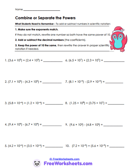 Best Formats Worksheet
