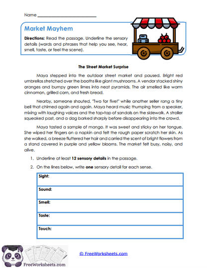 Market Mayhem Worksheet