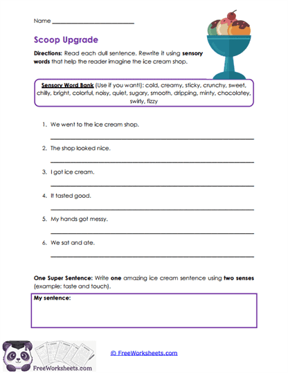 Scoop Upgrade Worksheet