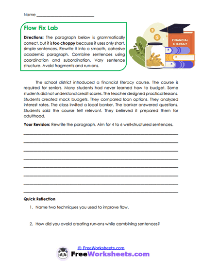 Flow Builder Worksheet