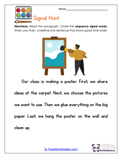 Signal Hunt Worksheet