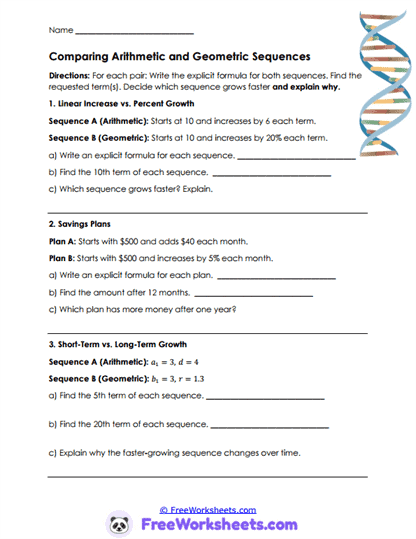 Growth Battle Worksheet