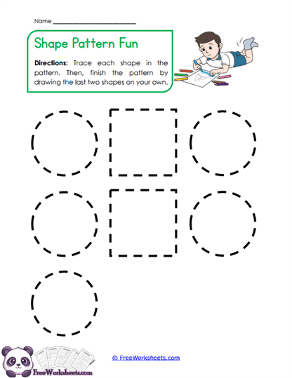 Pattern Shapes Worksheet