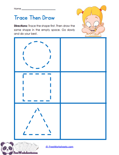 Shape Copying Worksheet
