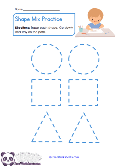 Shape Review Worksheet