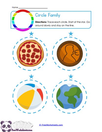 Circle Tracing Worksheet