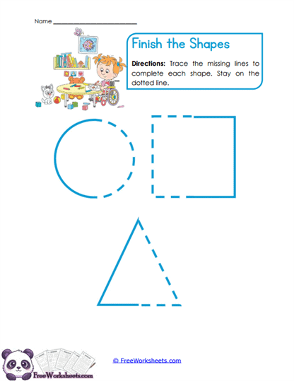 Shape Finish Worksheet