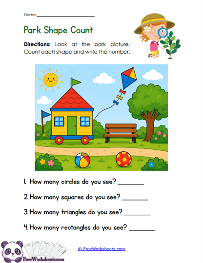 Park Shapes Worksheet