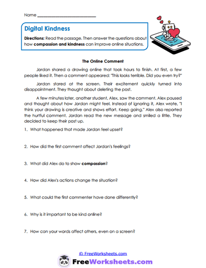Online Compassion Worksheet