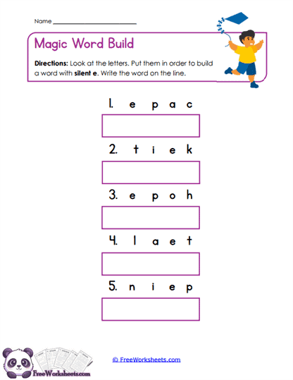 Magic Build Worksheet