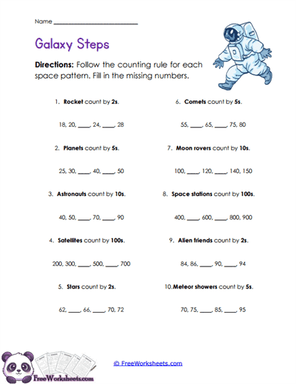 Space Sequence Mission Worksheet