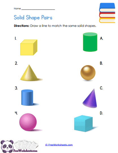 Solid Pairs Worksheet