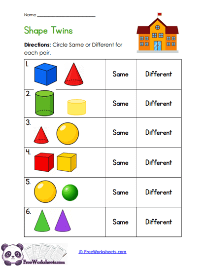 Shape Twins Worksheet