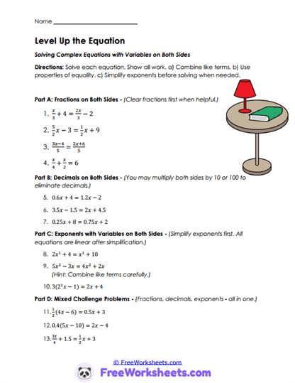 Solution Sort Worksheet