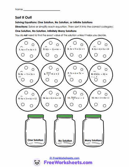 Algebra Detectives Worksheet