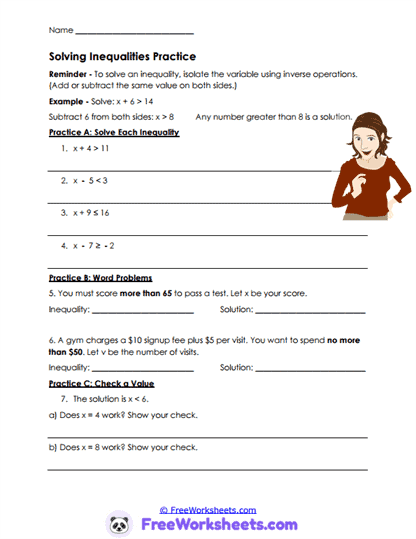 Boundary Practice Worksheet