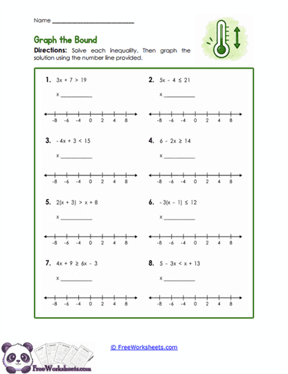 Boundary Graphs Worksheet