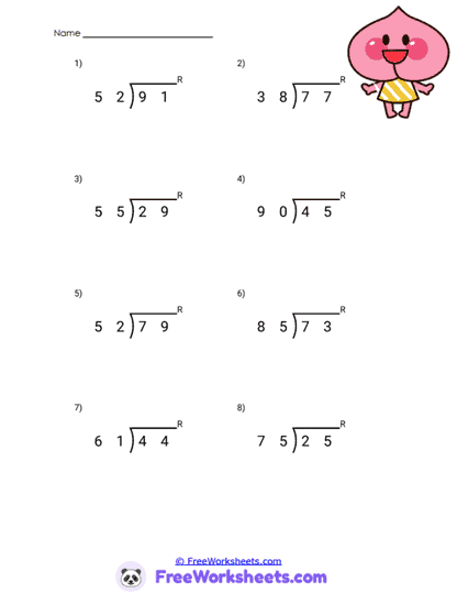 Quotient Work Worksheet