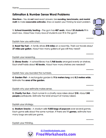 Smart Estimates Worksheet