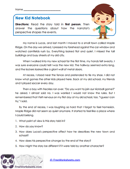 Perspective Matters Worksheet