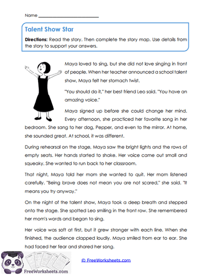 Story Mapping Worksheet