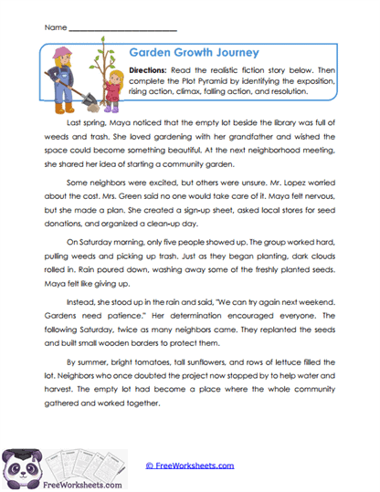 Garden Growth Journey Worksheet