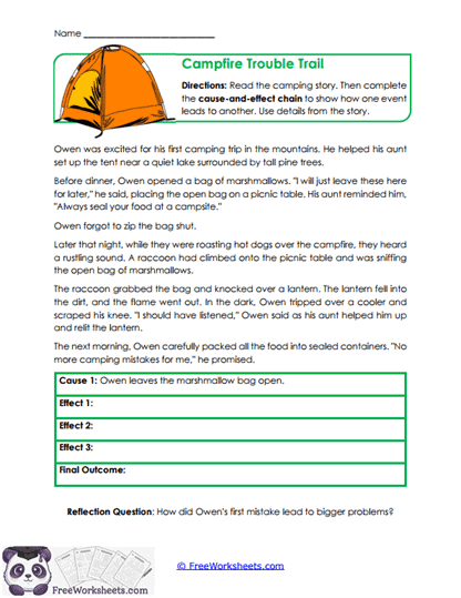 Cause Chain Worksheet