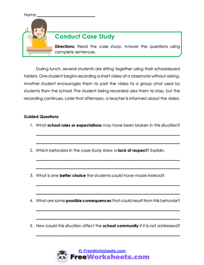 Case Study Worksheet