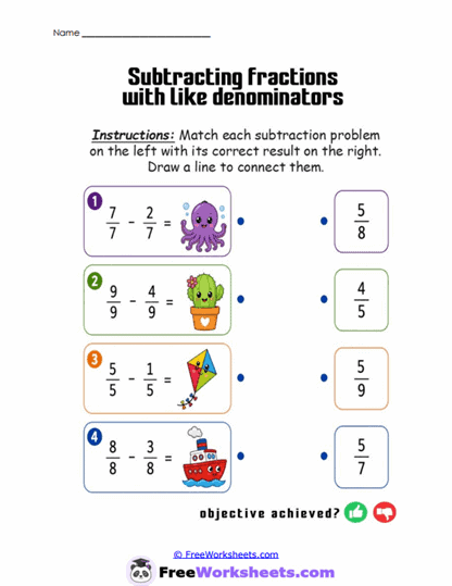 Picture Pairing Worksheet