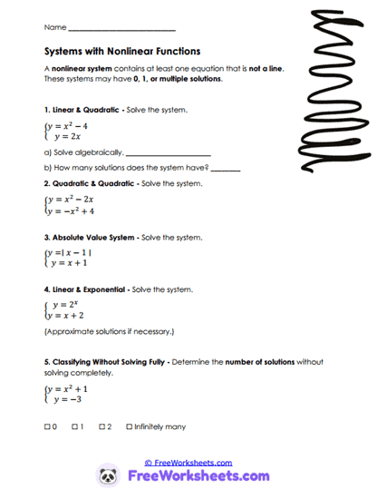 Feasible Paths Worksheet