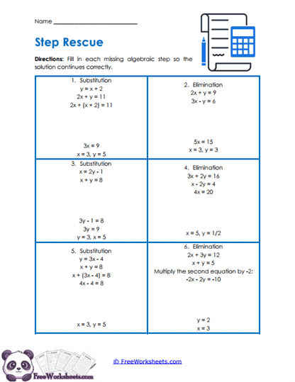Step Rescue Worksheet
