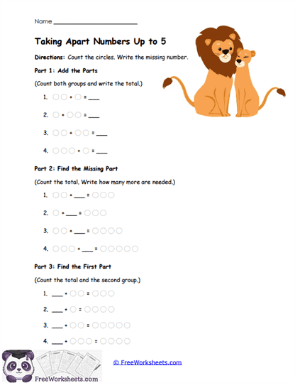 Break Ups Worksheet