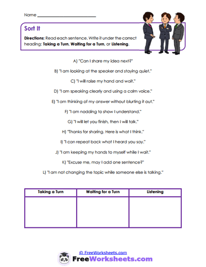 Share Signals Worksheet