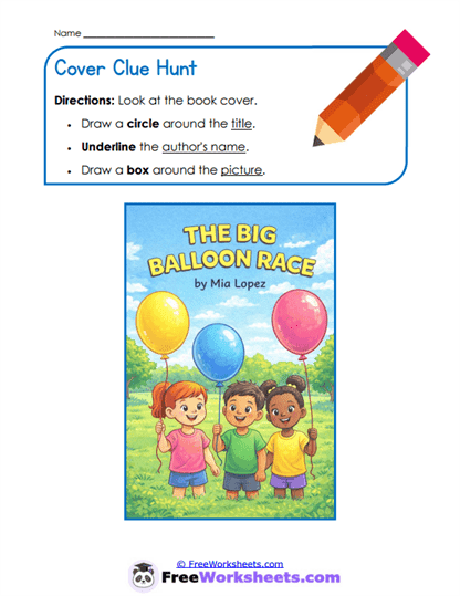 Cover Clues Worksheet