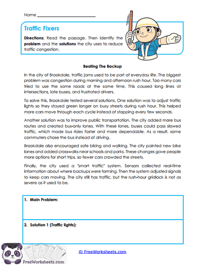 Comparison Connections Worksheet