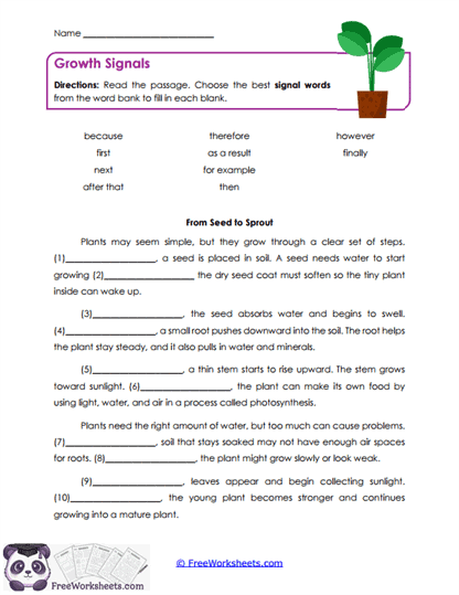 Structure Builders Worksheet