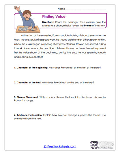 Finding Voice Worksheet
