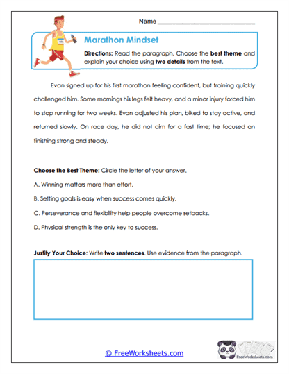 Theme Detectives Worksheet
