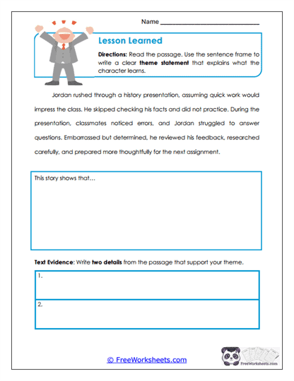 Theme Builder Worksheet