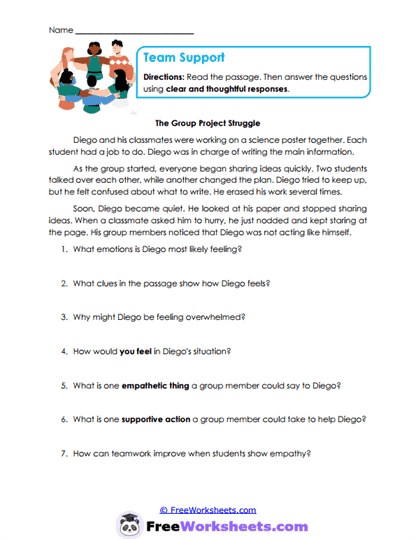 Team Empathy Worksheet
