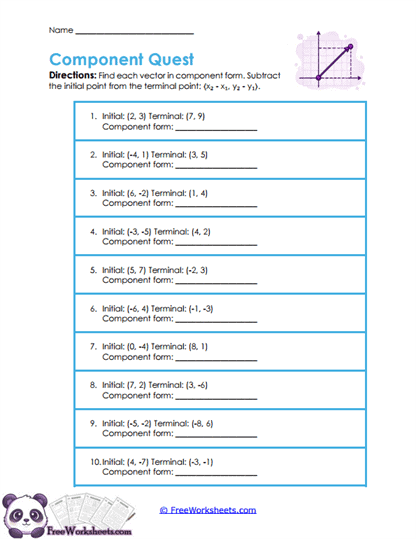 Component Moves Worksheet