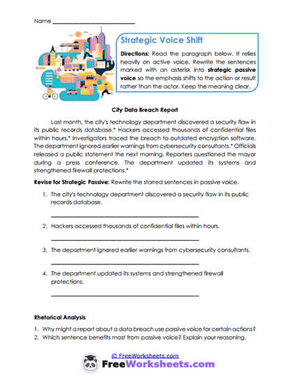 Strategic Voice Worksheet